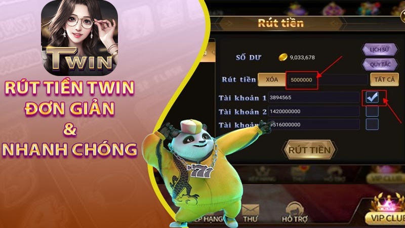 Hướng dẫn rút tiền