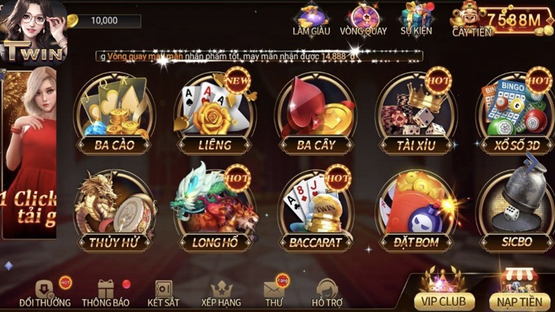 Sảnh game bài Twin68: Game hot cực đã, không lo đi xa 5 sảnh game twin68