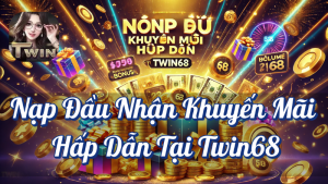 Nạp Đầu Nhận Khuyến Mãi Hấp Dẫn Tại Twin68 1 Nạp đầu nhận khuyến mãi hấp dẫn tại Twin68